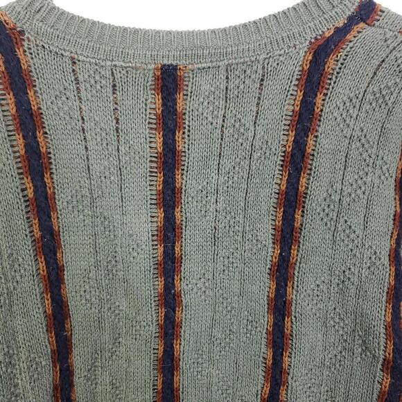 Lobo Pendleton Sweater Mens L USA Made Vintage Grandpa Chunky Striped 80s - Picture 6 of 7